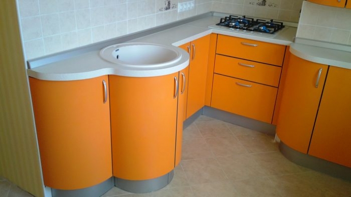 Кухня «Оранжевый пиксель»