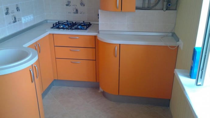 Кухня «Оранжевый пиксель»